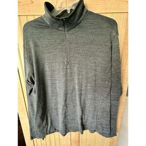 Kuhl Men’s Size XXL Gray 1/4 Zip Pullover Long Sleeve Lightweight Sweater Logo